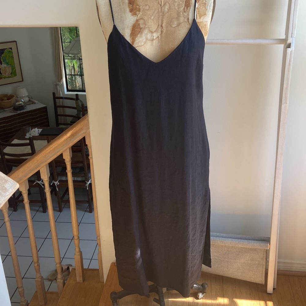 Reformation Black Midi Dress